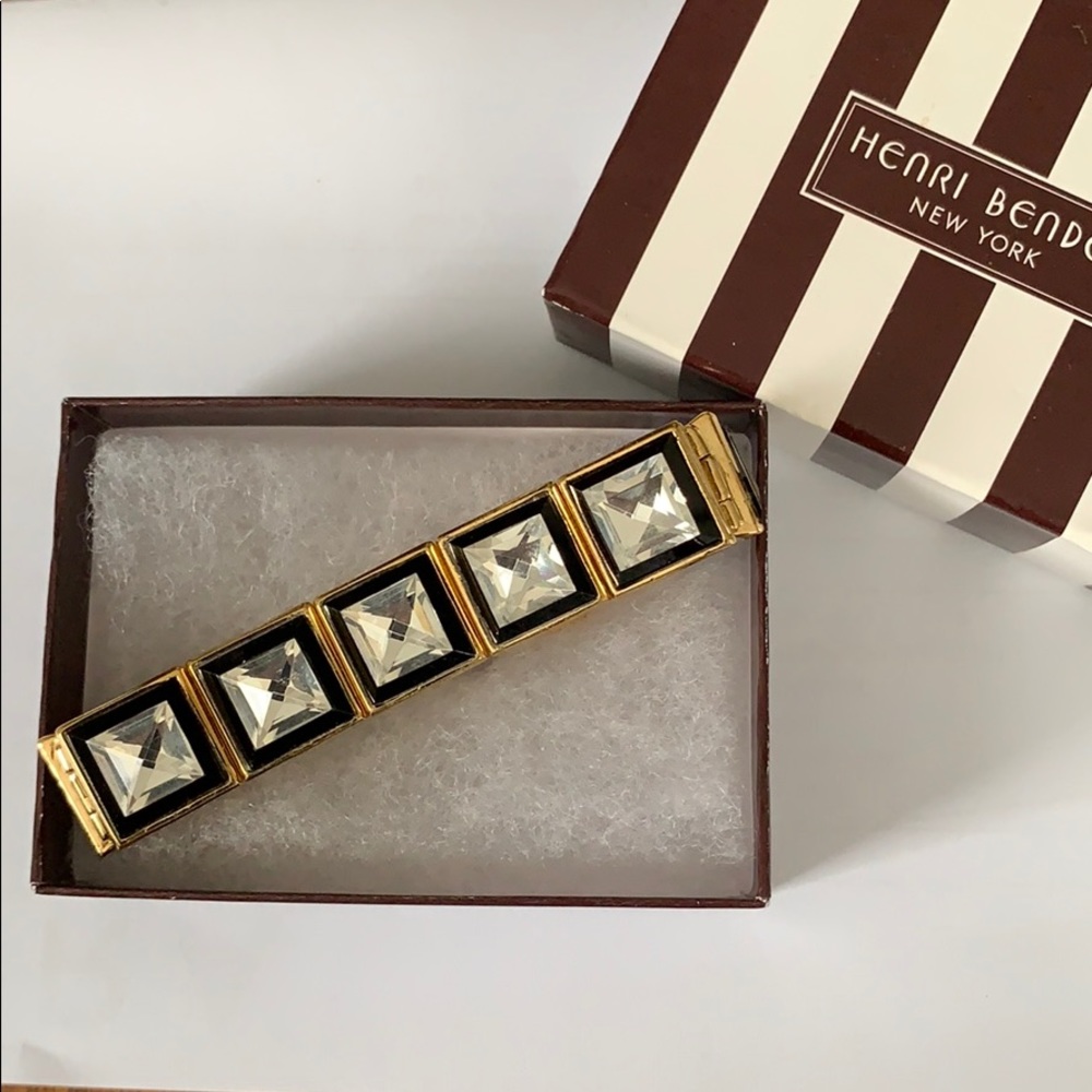 Henri Bendel Gold & Crystal Bracelet